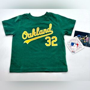 Oakland Baseball Baby Shirt Size 12M General Merchandise VTG #32 Cust NEW Sports